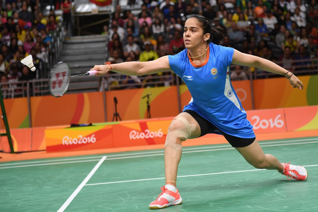 Top seed Saina Nehwal made a winning start to her women's singles campaign ©Getty Images
