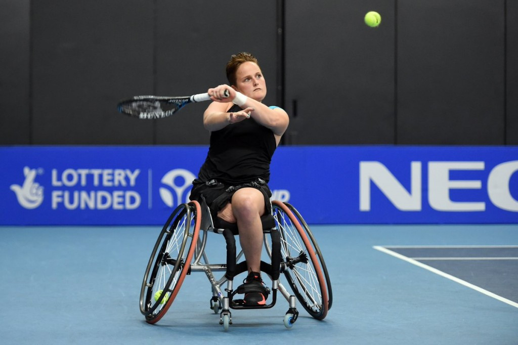 The Netherlands' Aniek van Koot opened her campaign with a 7-5, 6-4 victory over Great Britain's Jordanne Whiley ©Wheelchair Tennis/Twitter