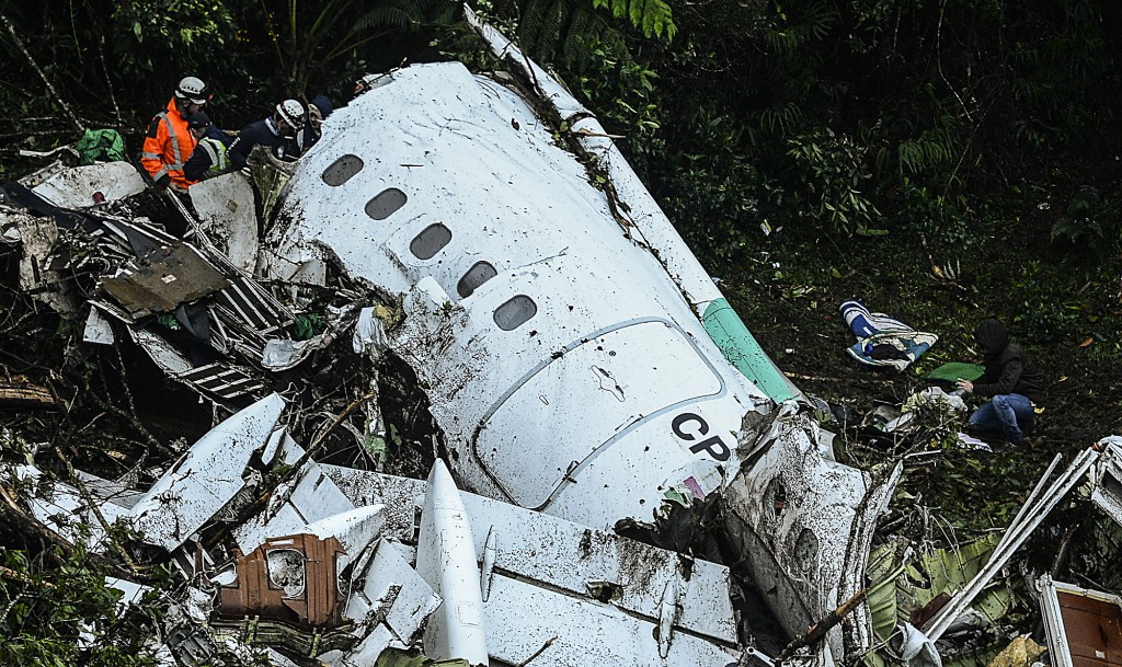 A plane carrying members of Brazilian football team Chapecoense crashed because it had ran out of fuel as it attempted to land in Medellin, Colombian civil aviation authorities have reportedly said ©Getty Images