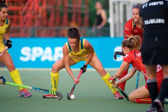 Australia claimed a thrilling 7-2 victory over Belgium to reach the last four ©FIH