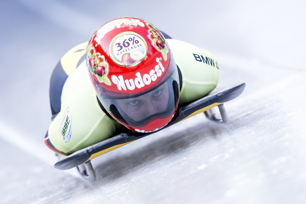 Tina Hermann of Germany won the women's overall World Cup in women's skeleton last year in the absence of Lizzy Yarnold ©Getty Images