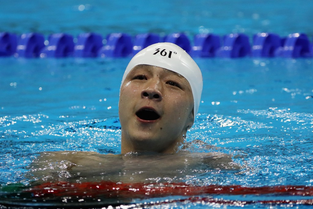 Chinese swimmer Xu Qing, who won three gold medals at the Rio 2016 Paralympic Games, claimed the best male athlete prize ©Getty Images