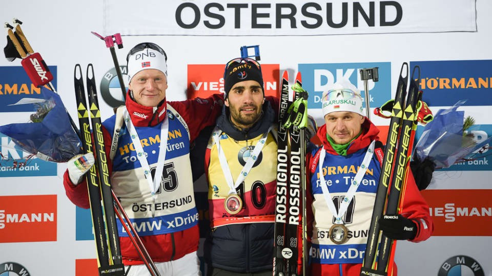 Defending IBU World Cup champion Fourcade wins first men's individual event of new season