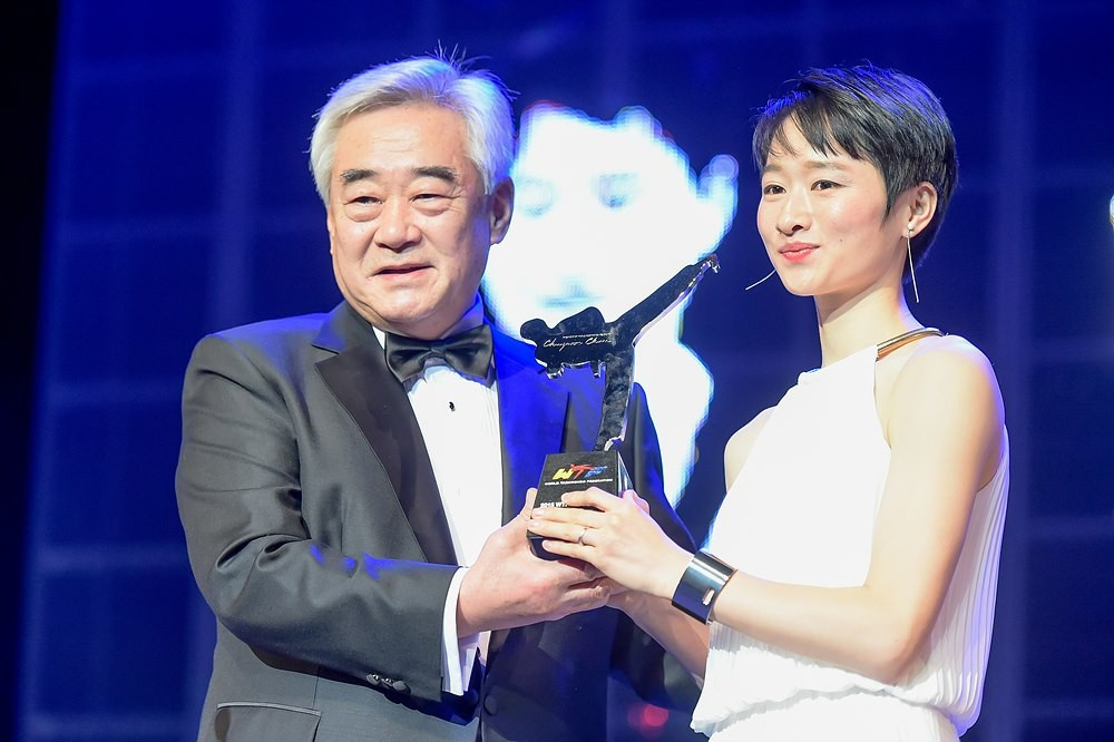 At the WTF Gala Awards last year, China’s Jingyu Wu won Female Player of the Year ©WTF