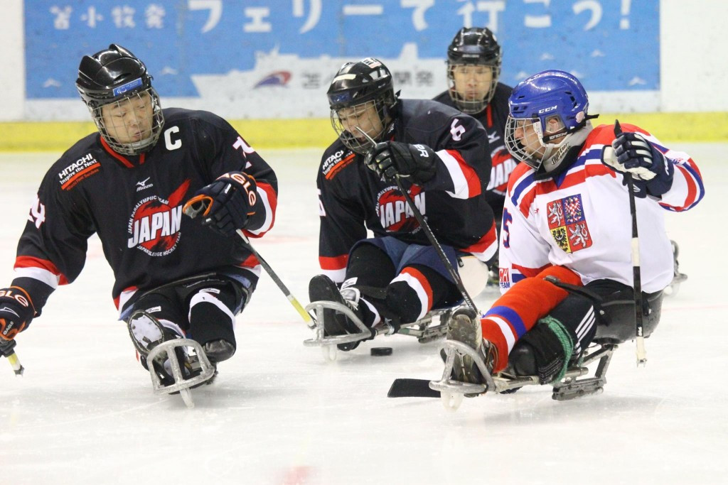 The Czech Republic defeated Japan today at the IPC Ice Sledge Hockey World Championships B-Pool ©IPC Ice Sledge Hockey
