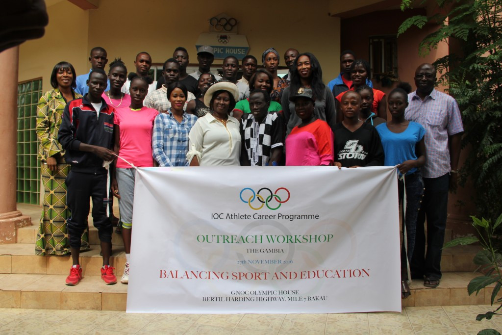 Gambian athletes take part in IOC Athlete Career Outreach Programme