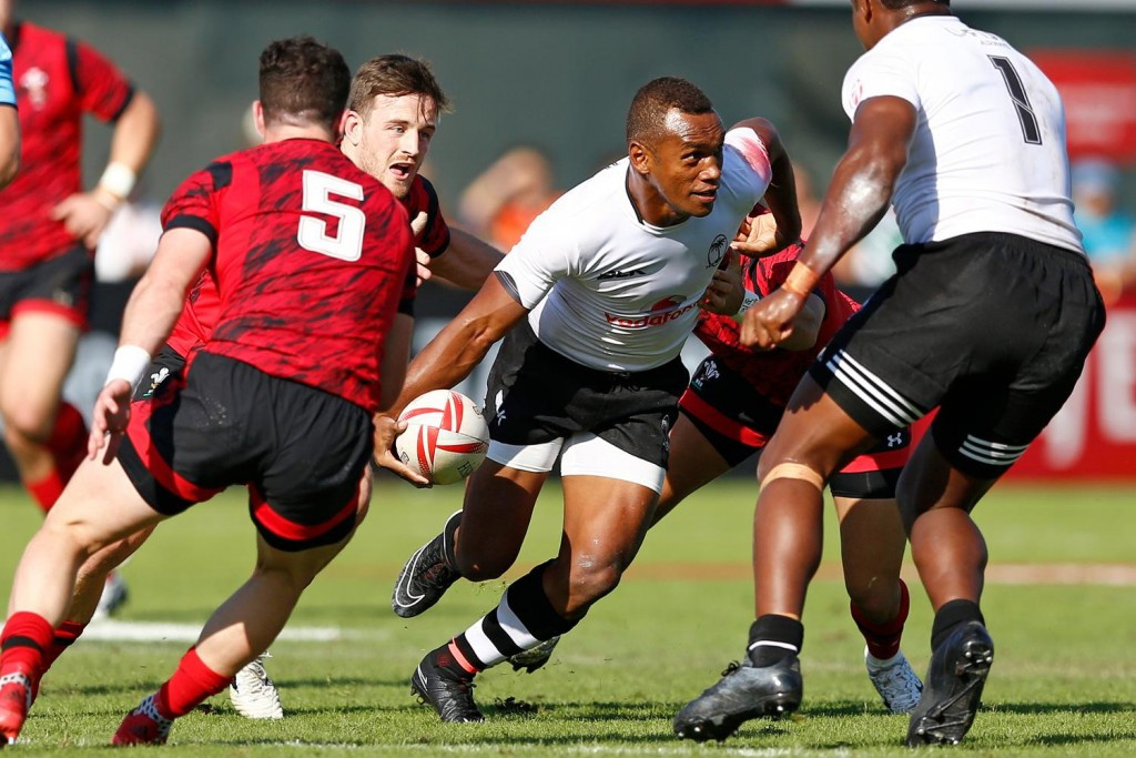 Olympic champions Fiji were one of four teams to reach the men's quarter-finals with a 100 per cent record ©World Rugby