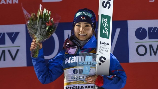 Japan's Sara Takanashi won the opening women's FIS Ski Jumping World Cup event of the season ©FIS
