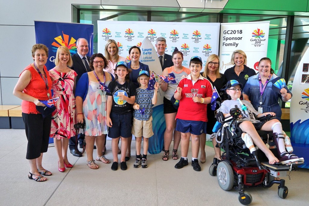 Laura Geitz's unveiling as an ambassador took place at the Lady Cilento Children’s Hospital in Brisbane ©Twitter/Annastacia Palaszczuk