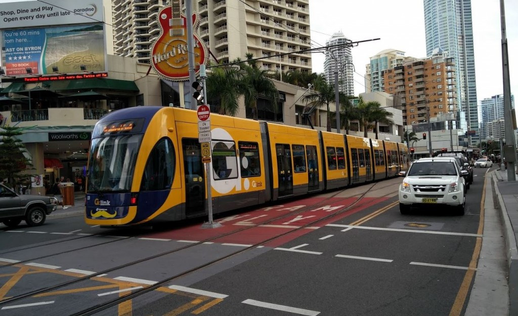 An extension to the G:link light rail service  is viewed as a key legacy benefit of the Commonwealth Games ©Gold Coast 2018