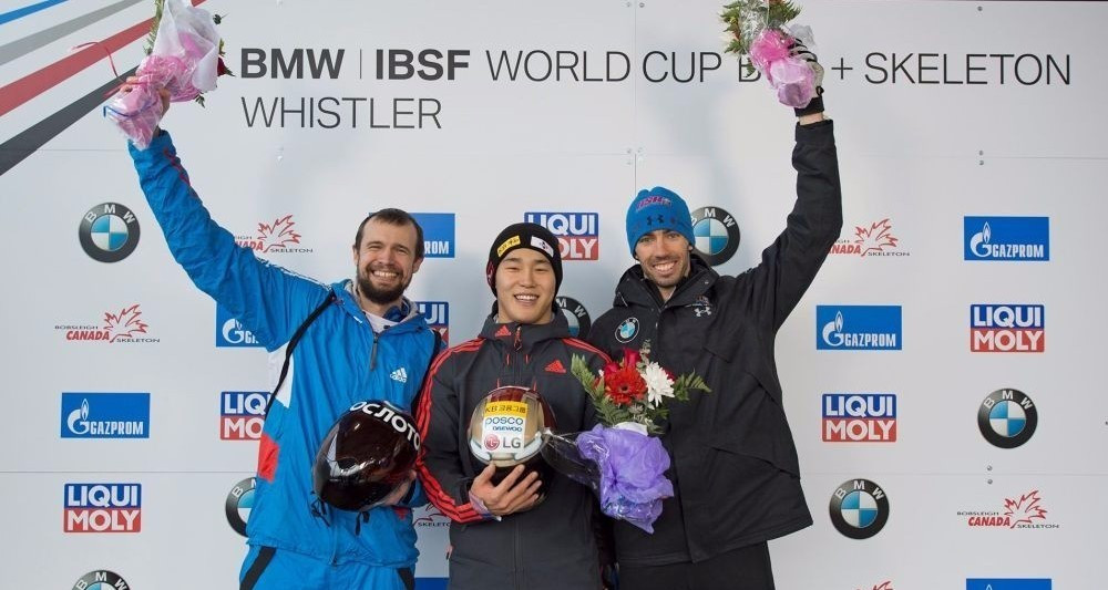 South Korea star claims opening men's skeleton World Cup win in Whistler
