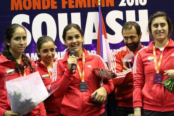 Egyptian favourites fightback to claim third WSF Women's World Team Squash Championship title