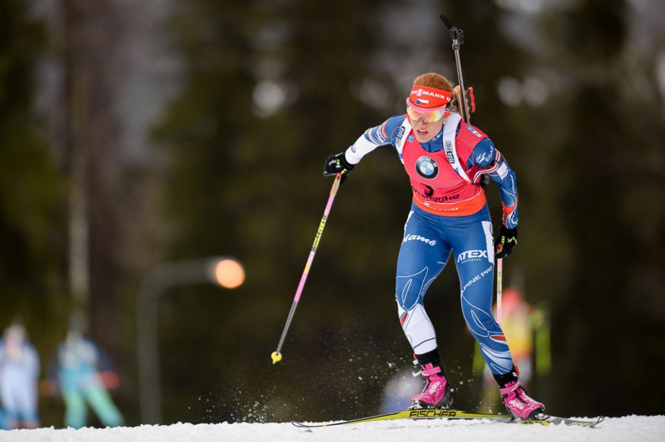 Double Olympic silver medallist Gabriela Koukalová of Czech Republic claimed her first win of the new season as she triumphed in the women’s 7.5km pursuit at the IBU World Cup in Östersund ©IBU