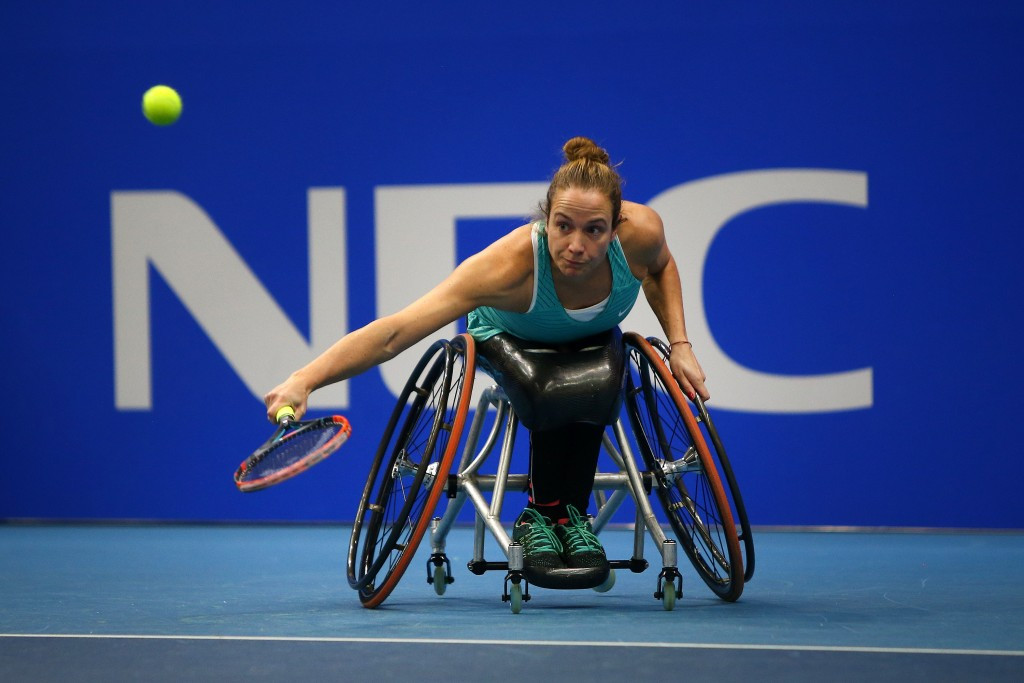 The Netherlands' Jiske Griffioen has retained her women's singles title ©Getty Images
