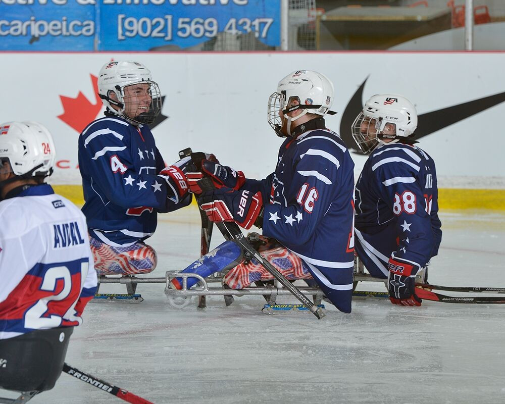The United States secured a comfortable win over Norway ©Twitter/World Sledge