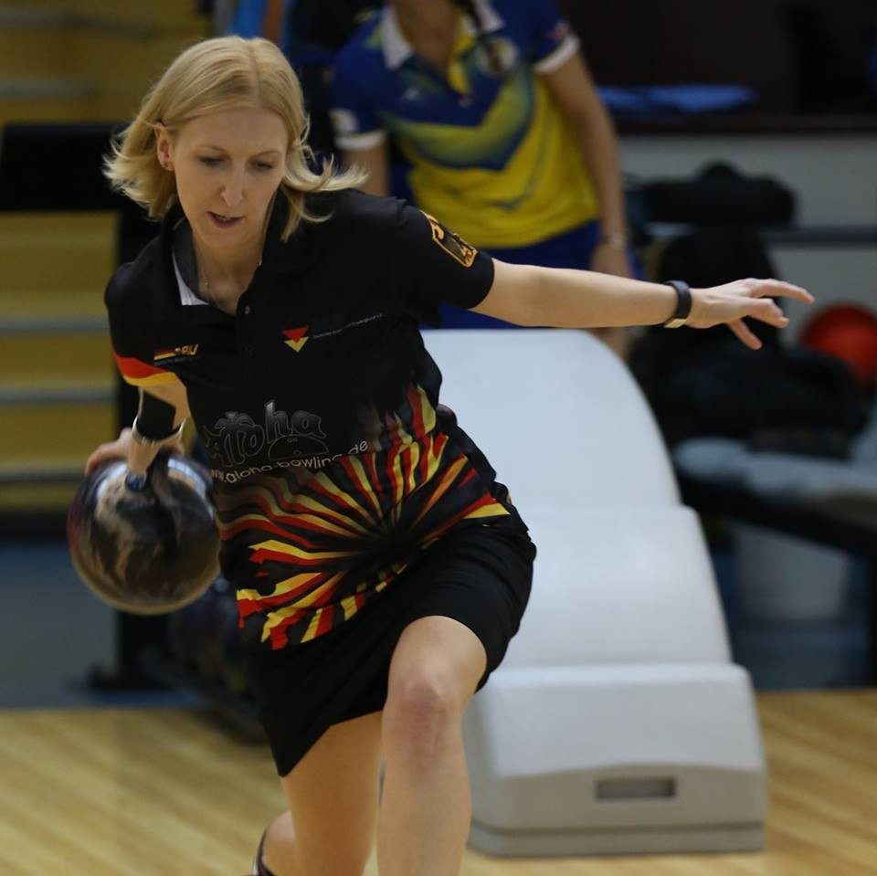 Birgit Poppler continues to lead after the second block of women's qualification ©World Bowling/Facebook