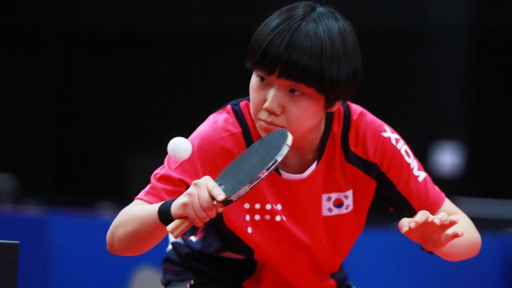 Kim Youjin produced a huge shock in the round of 32 before losing in the women's singles ©ITTF