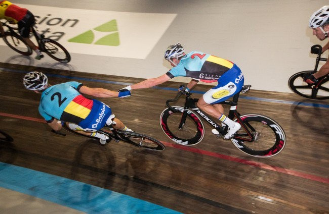 Belgian duo retain lead after day two of Six Day Series in Amsterdam