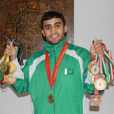 Saadi Abbas became Pakistan's first ever Asian Karate Championships gold medallist in 2011 ©Facebook