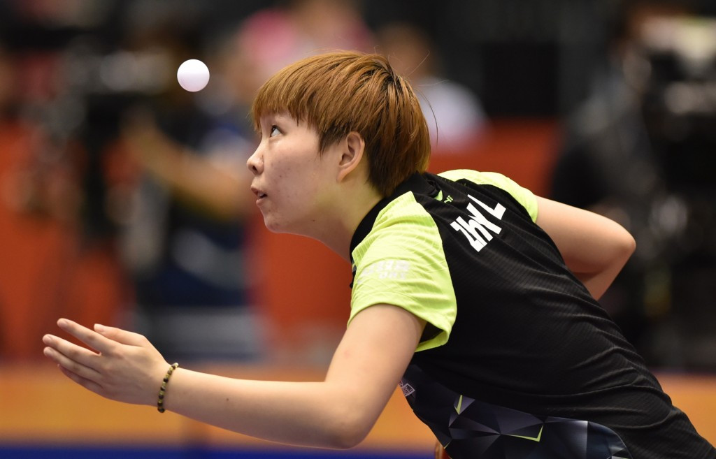 China's Zhu Yuling progressed to the quarter-finals of the ITTF World Tour Grand Finals in Doha today ©Getty Images