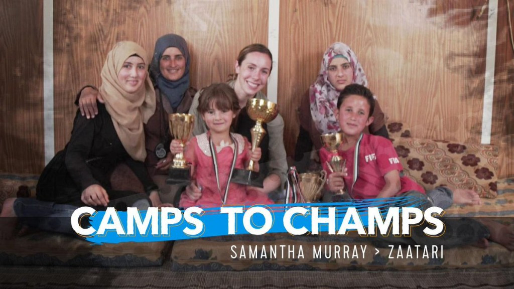 The first episode sees London 2012 modern pentathlon silver medallist Samantha Murray travel to a refugee camp in Jordan ©Olympic Channel