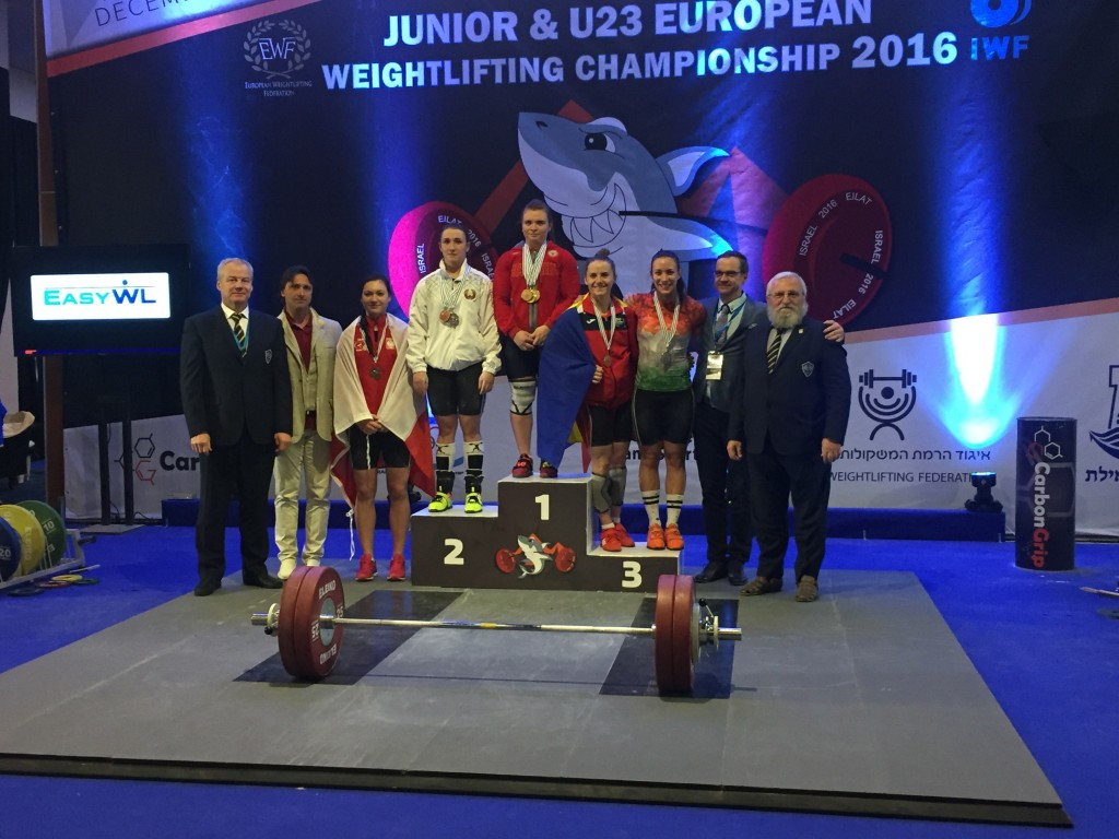 Russia's Nadezda Likhacheva topped the podium in the women 69kg Under-23 class ©Alex Padure