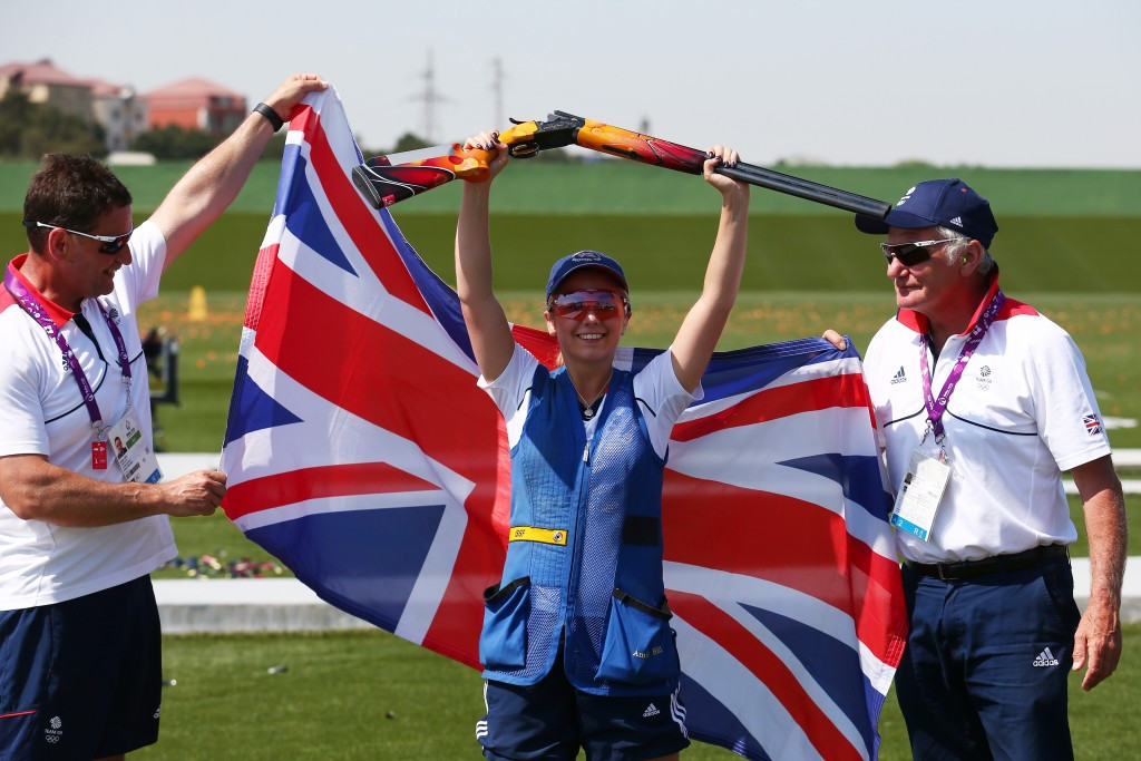 British teenager Amber Hill achieved a major breakthrough by beating some of the world's best to skeet shooting gold in Baku ©Getty Images