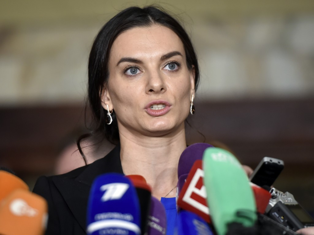 Yelena Isinbayeva has vowed to restore trust in Russian sport ©Getty Images
