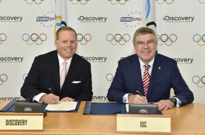The landmark deal has been signed between Discovery and International Olympic Committee ©Discovery
