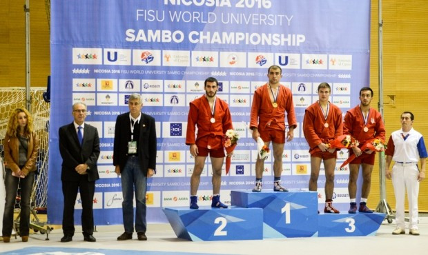 Russia dominate opening day of World University Sambo Championships
