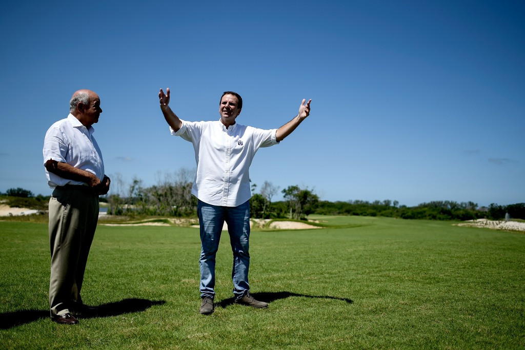 Rio Mayor Eduardo Paes has had his assets frozen as a probe continues over the Rio 2016 golf course ©Getty Images