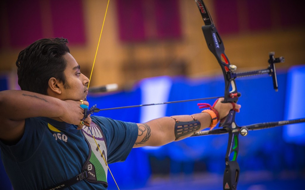 India's Atanu Das ranked third in the men's recurve qualification ©World Archery