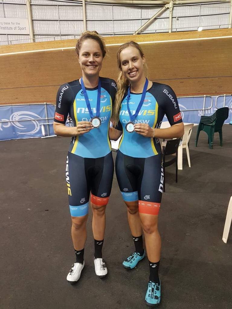 Ashlee Ankudinoff and Josie Talbot picked up madison bronze for the host nation ©Twitter