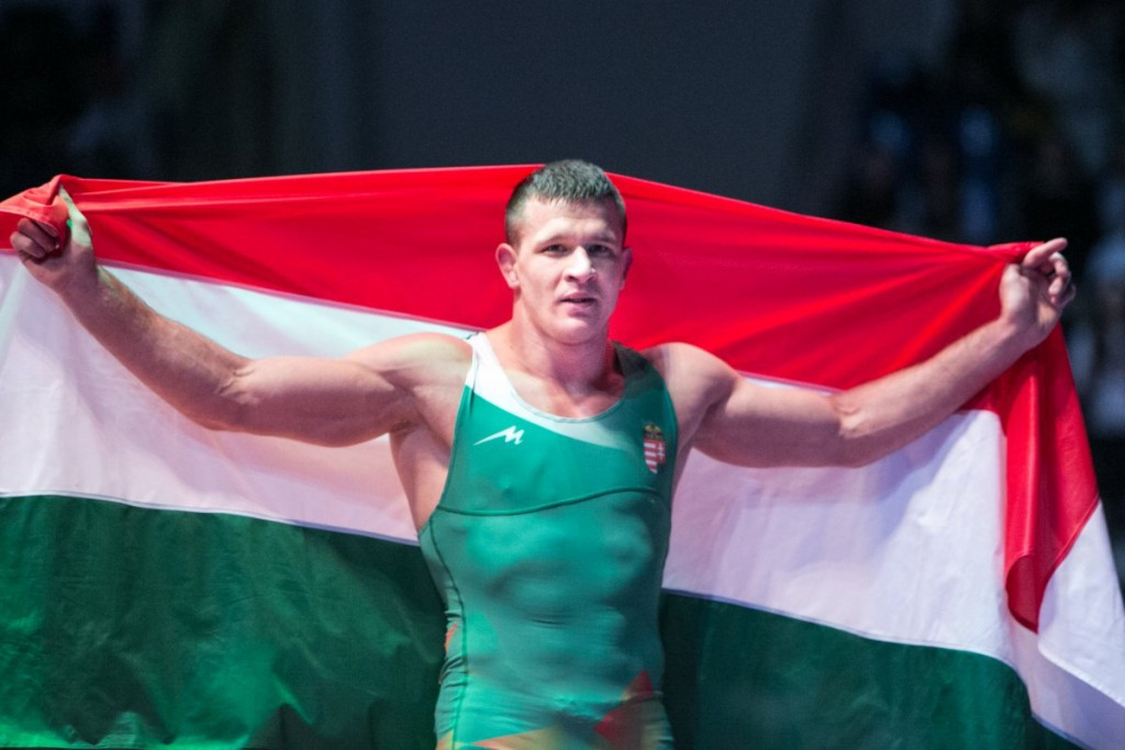 Home favourite Balint Korpasi claimed his first major title at the Wrestling World Championships for non-Olympic weights today ©UWW