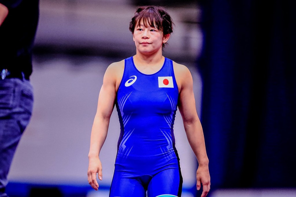 Japan's Mayu Mukaida triumphed in the women's 55kg final ©UWW