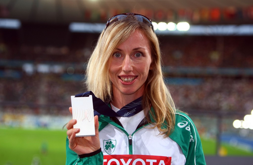 Irish racewalker Olive Loughnane is among athletes awaiting prize money ©Getty Images
