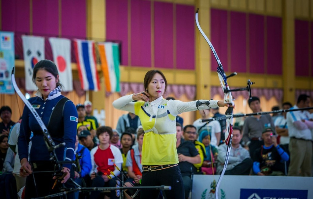 Action concluded today at the Indoor Archery World Cup in Bangkok ©World Archery