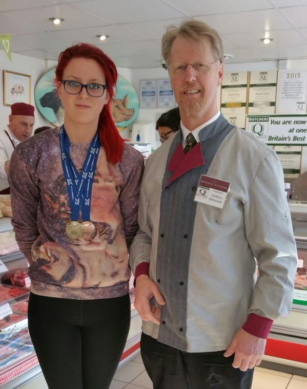Jessica-Jane Applegate has secured a new sponsorship deal with Bradwell Butcher, owned by Andrew Edmonds ©Bradwell Butcher