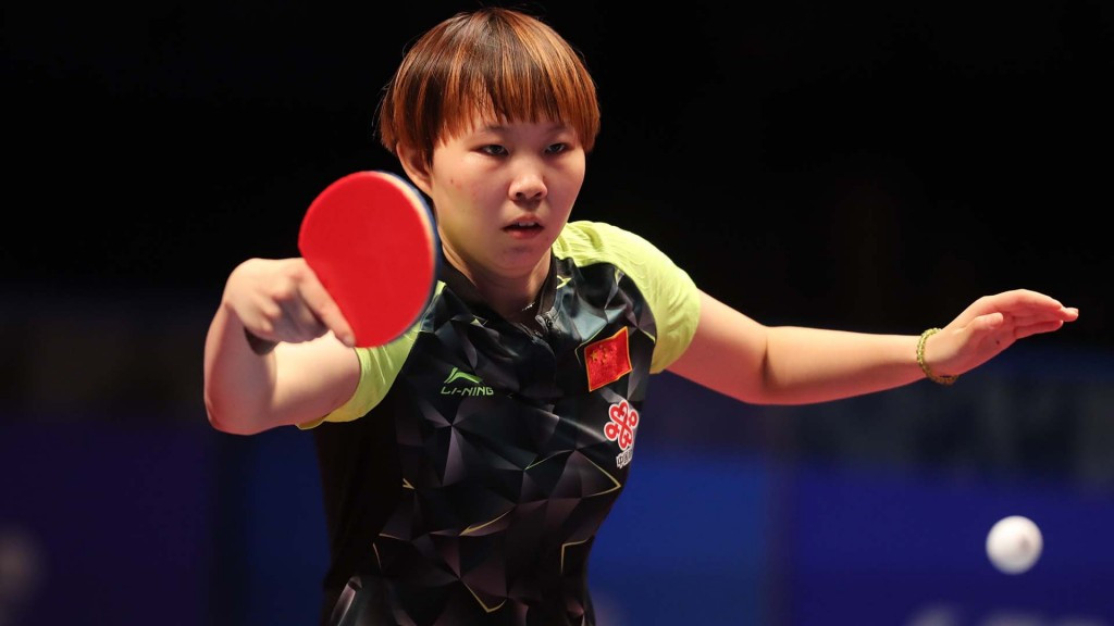 Zhu Yuling claimed the corresponding women's singles title ©ITTF