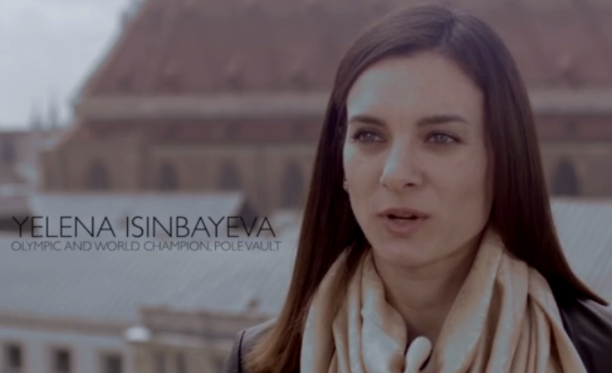 Yelena Isinbayeva had last appeared in a campaign video for Sebastian Coe during his successful bid to become President of the IAAF but the two have not spoken since Russia was banned ©Sebastian Coe