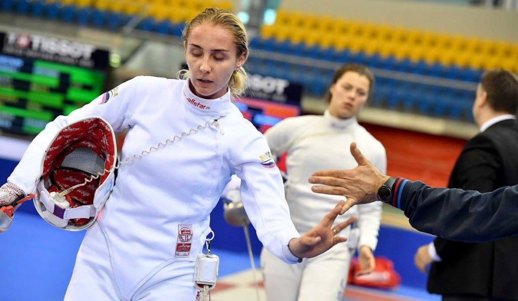 Russia's Violetta Kolobova had to settle for the silver medal ©FIE/Facebook/Augusto Bizzi