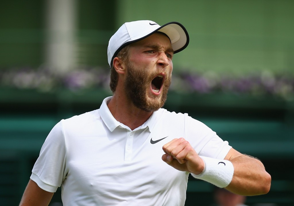 British wildcard Liam Broady came back from two sets down to advance to the second round