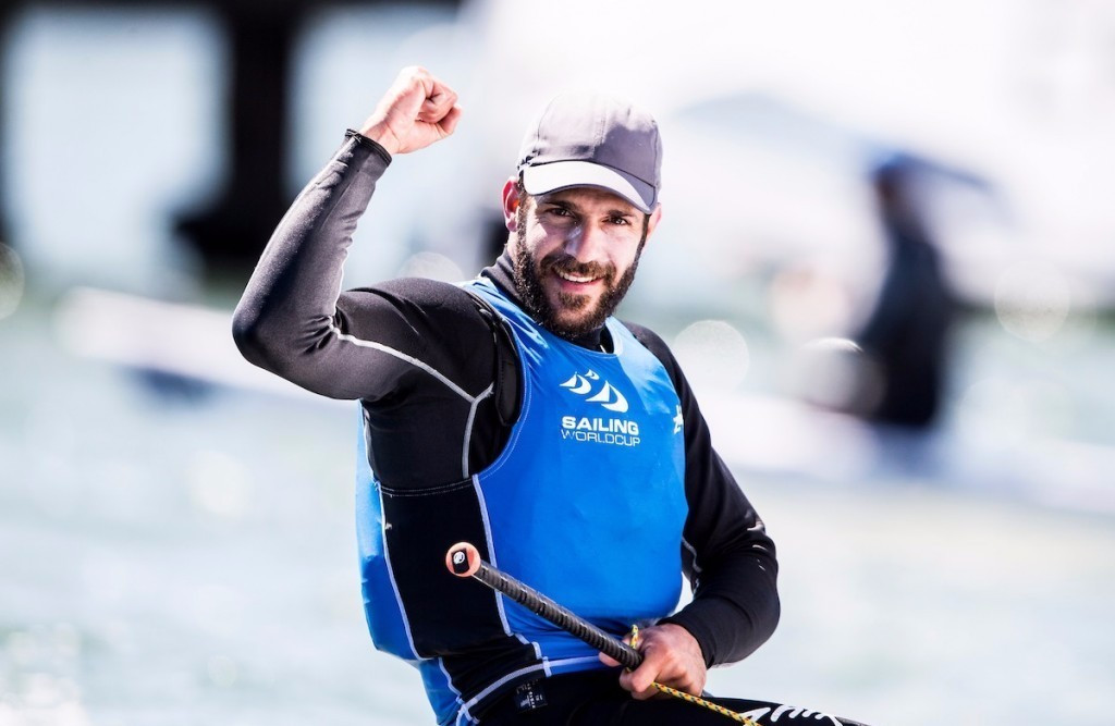 Pavlos Kontides won the men's laser gold in Melbourne ©World Sailing