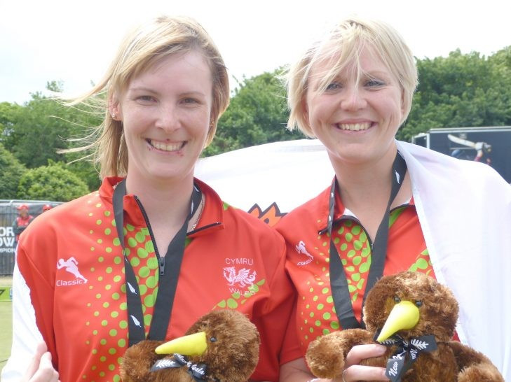 Wales won the women's pairs title in Christchurch ©World Bowls