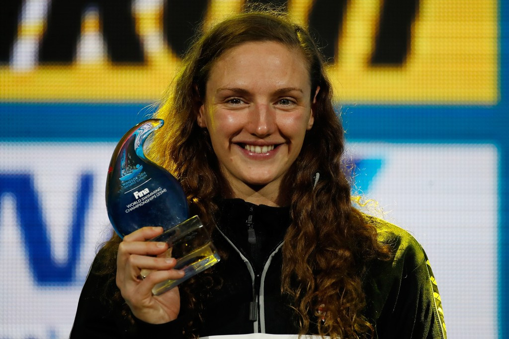 Hungary’s Katinka Hosszú was named the best female athlete of the 2016 FINA World Short Course Championships after claiming her seventh gold medal on the final day of action at the WFCU Centre in Windsor ©Getty Images