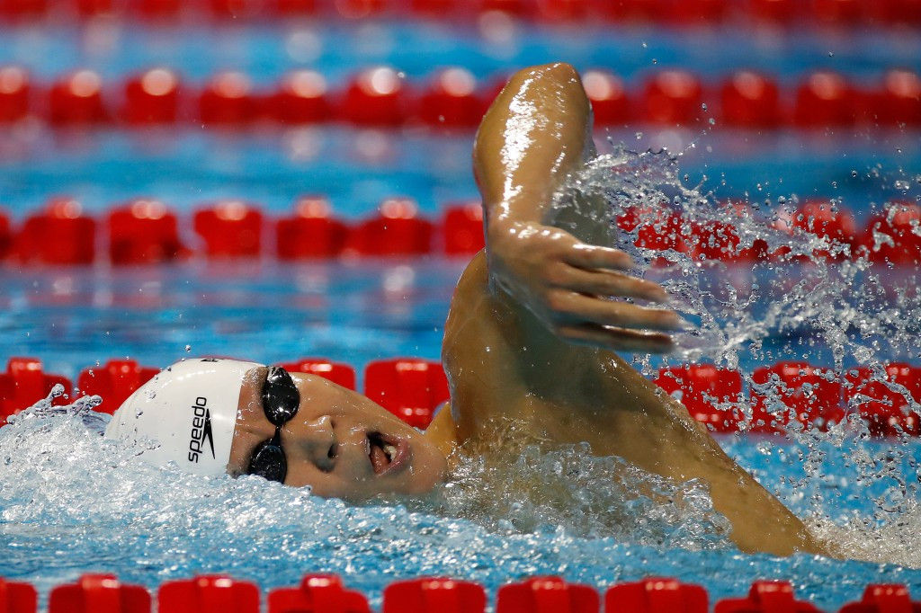 South Korea's Park Tae-hwan won gold in the men's 1,500m freestyle ©Getty Images