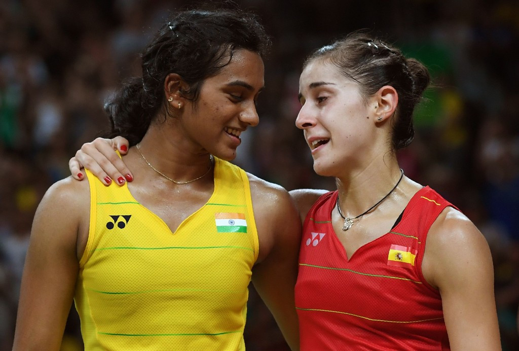 Pusarla Sindhu and Carolina Marin will meet in a rematch of the Olympic women's singles final ©Getty Images