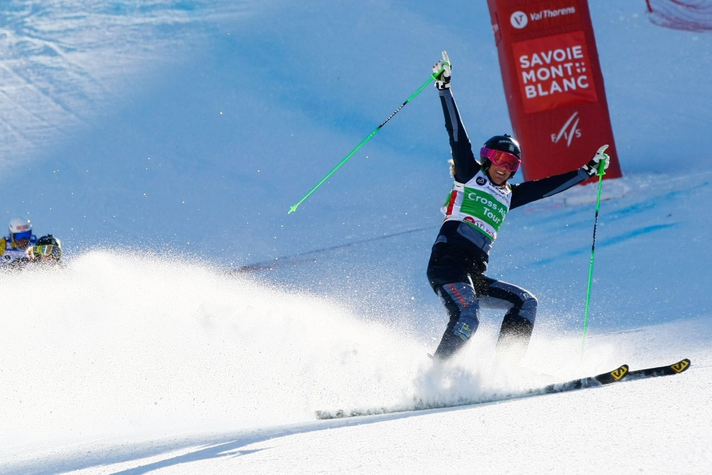 Sweden's Anna Holmlund leads the women's FIS Ski Cross World Cup standings ©Getty Images