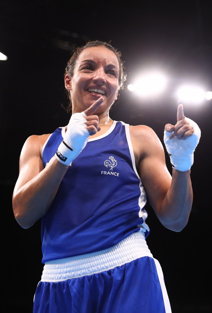 Rio 2016 boxing silver medallist Sarah Ourahmoune is one of those engaging with future Olympians this week ©Getty Images