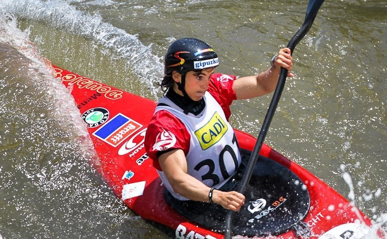 Maialen Chourraut coped best with the difficult conditions in Kraków to win the K1 event at the ICF Slalom World Cup ©ICF